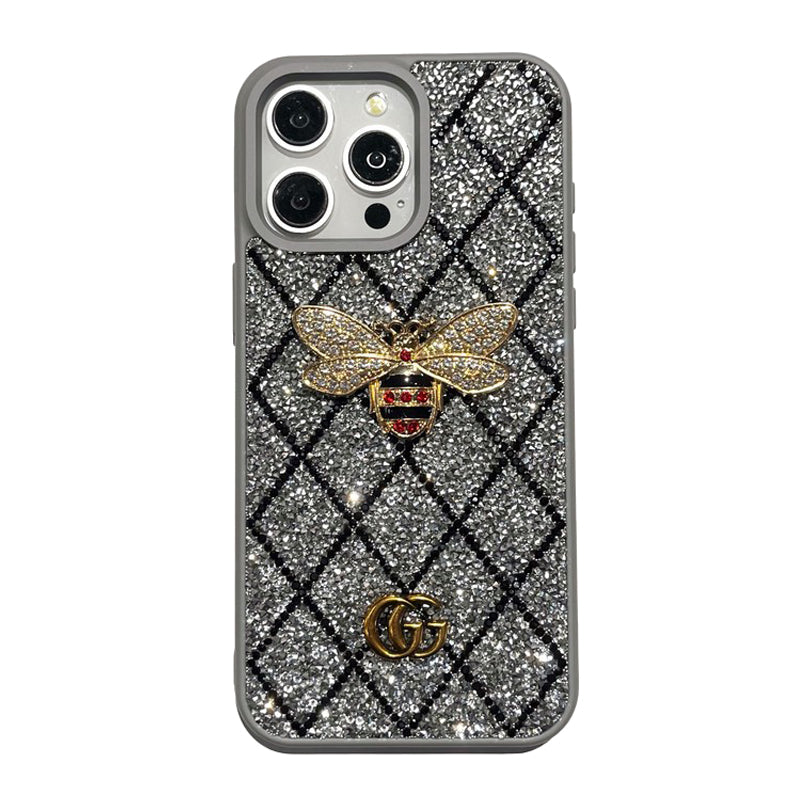 Vinilo o funda para iPhone Diamante de abeja premium