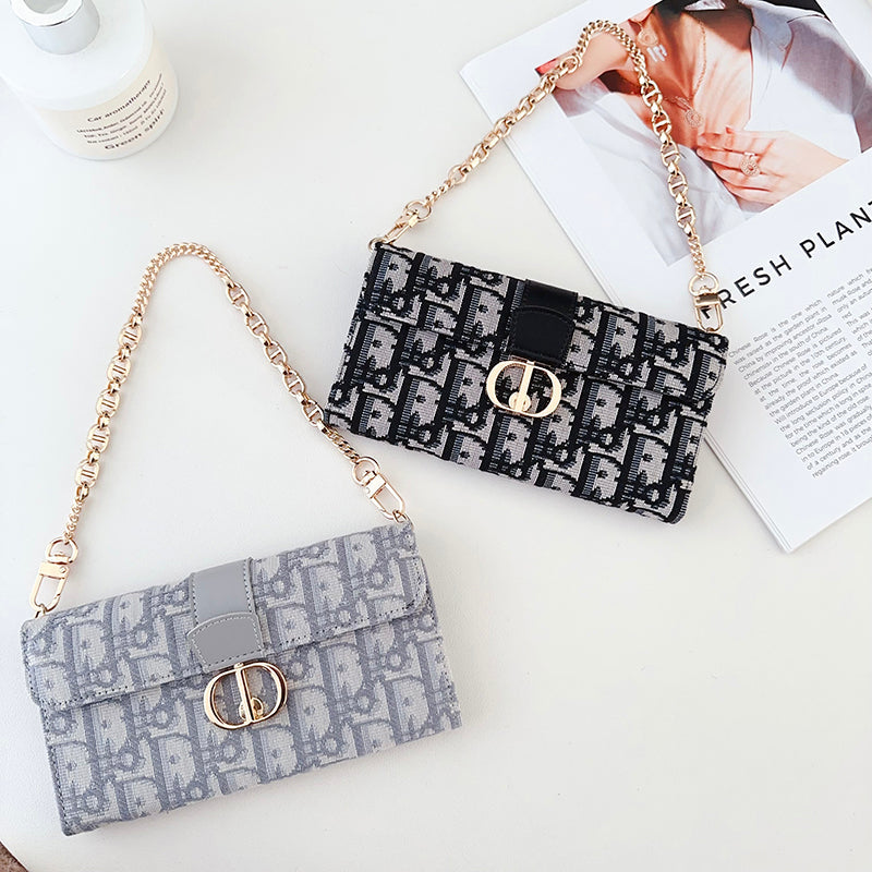 Cadena de bufandas de bolso de moda Funda y vinilo para iPhone