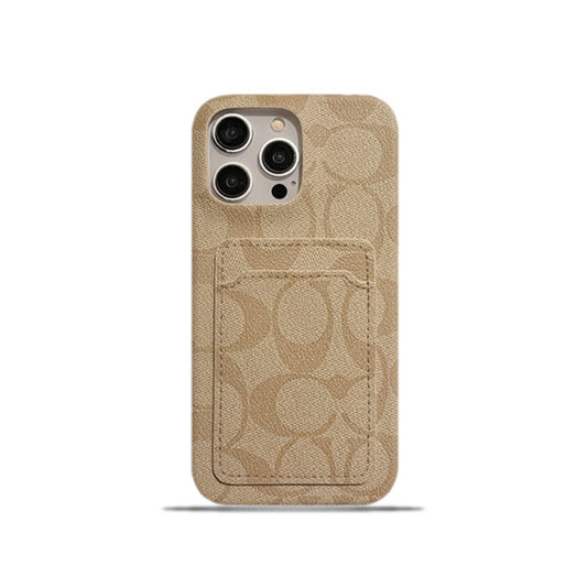 Funda clásica para iPhone con tarjetero, color blanco -JQB240330