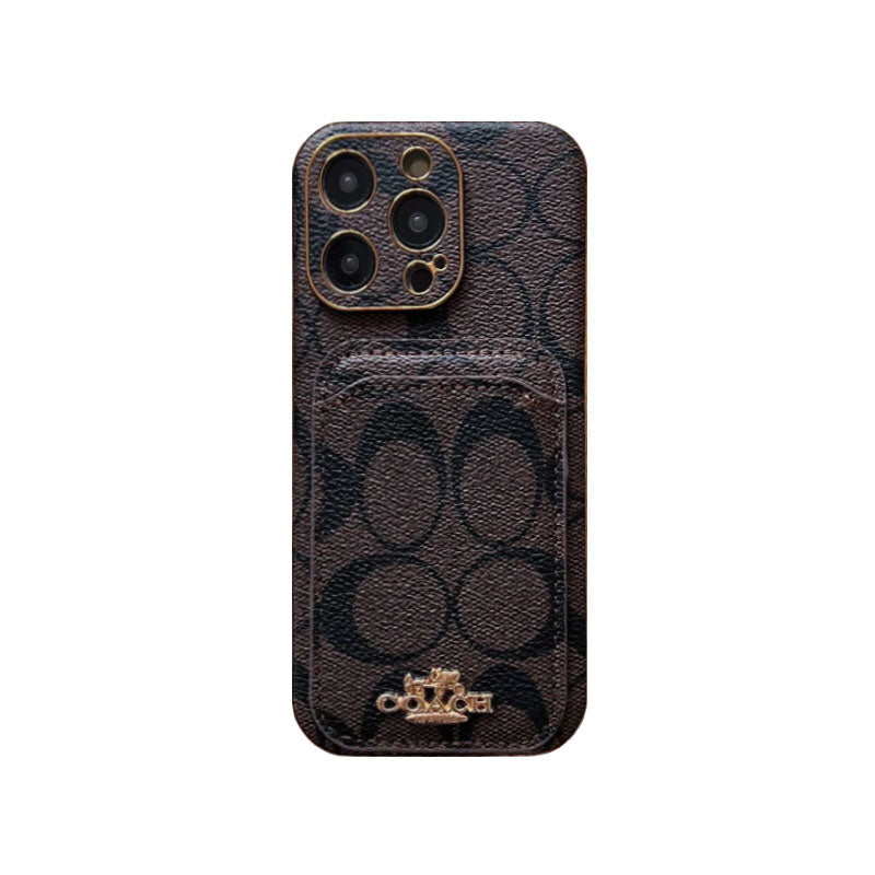 Funda clásica para iPhone con tarjetero Café -KB241651
