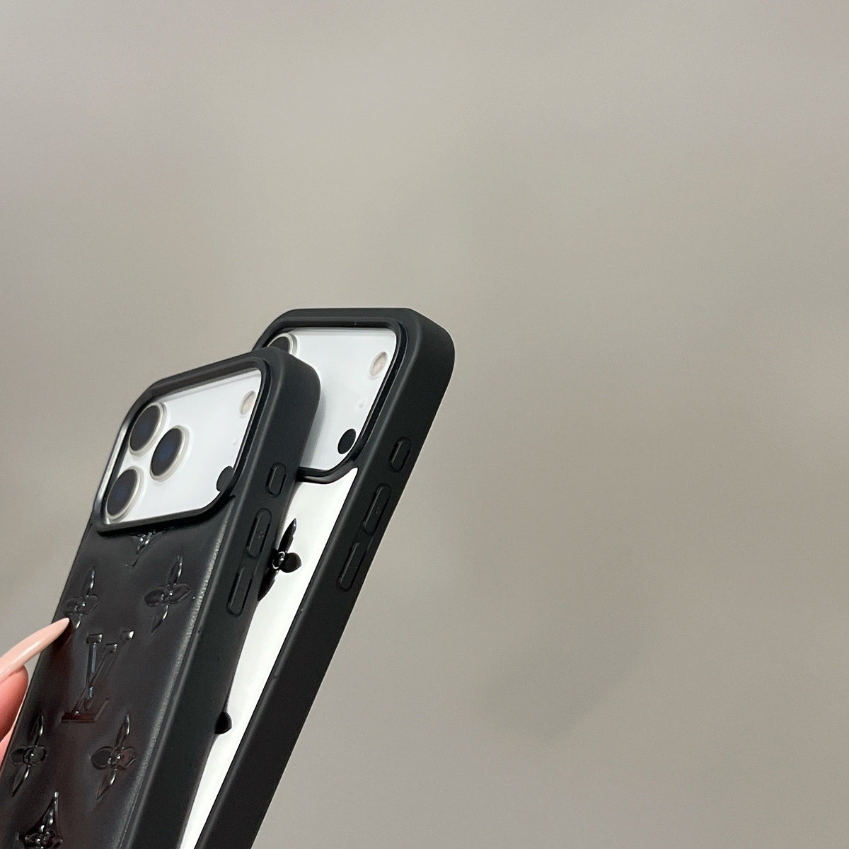 Lyxigt 3D-präglat Designer iPhone-fodral