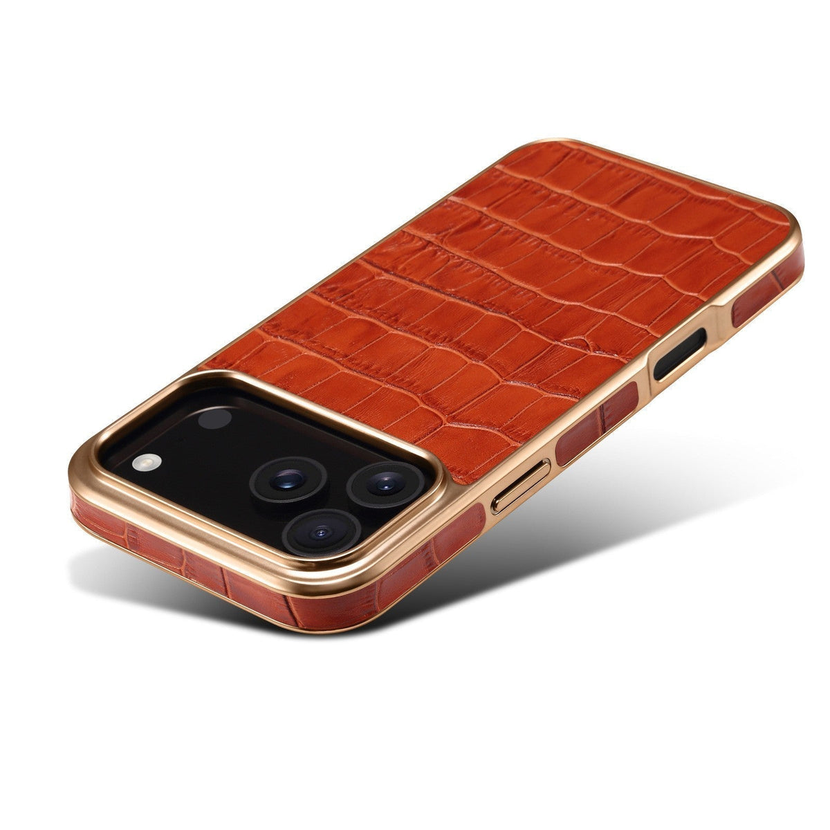 Funda de piel con relieve de cocodrilo para iPhone