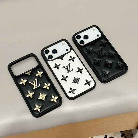 Lyxigt 3D-präglat Designer iPhone-fodral
