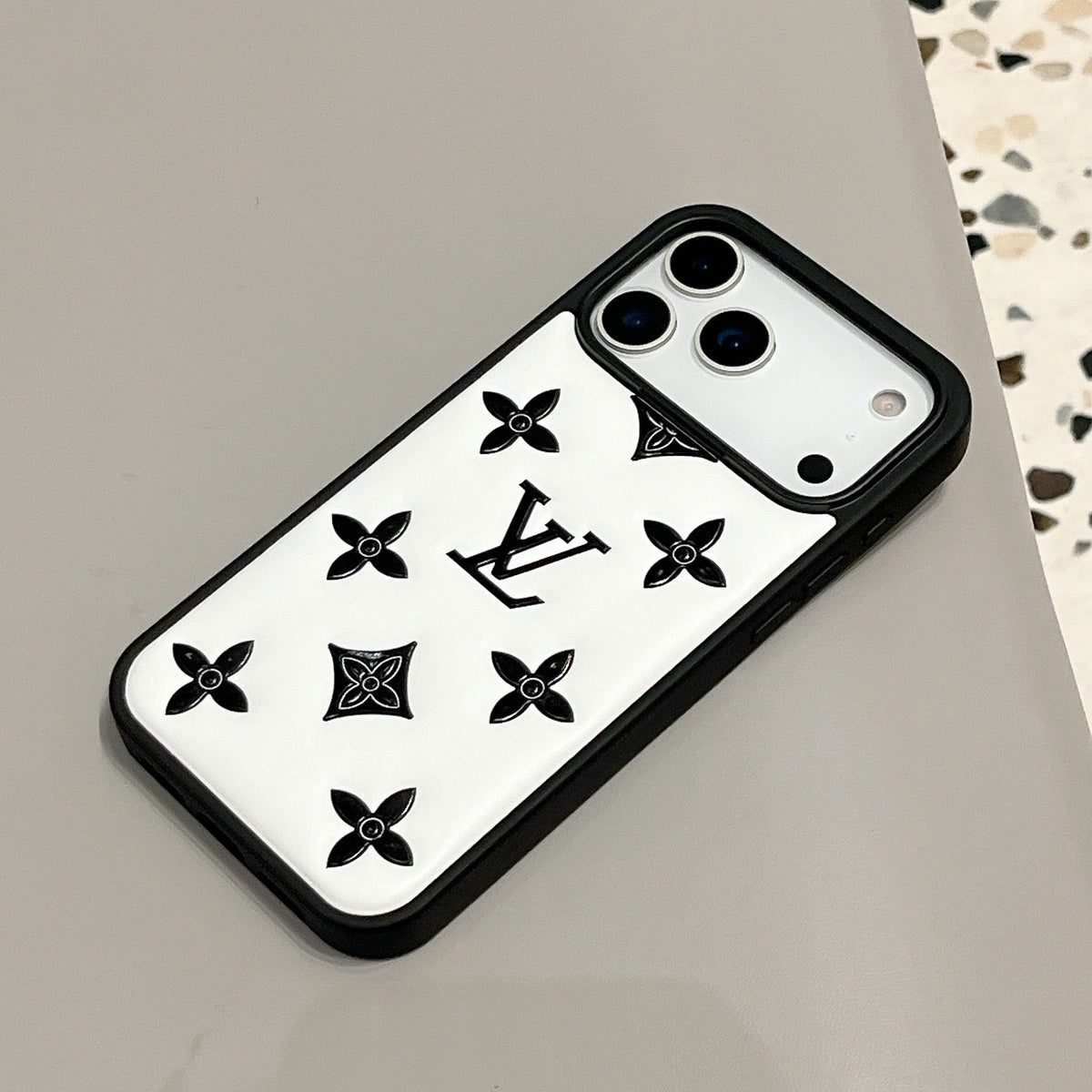 Lyxigt 3D-präglat Designer iPhone-fodral