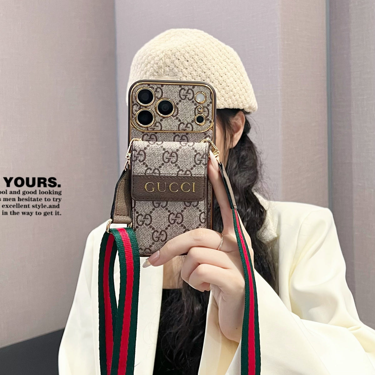 Nueva funda clásica de lujo para teléfono con tarjetero 02