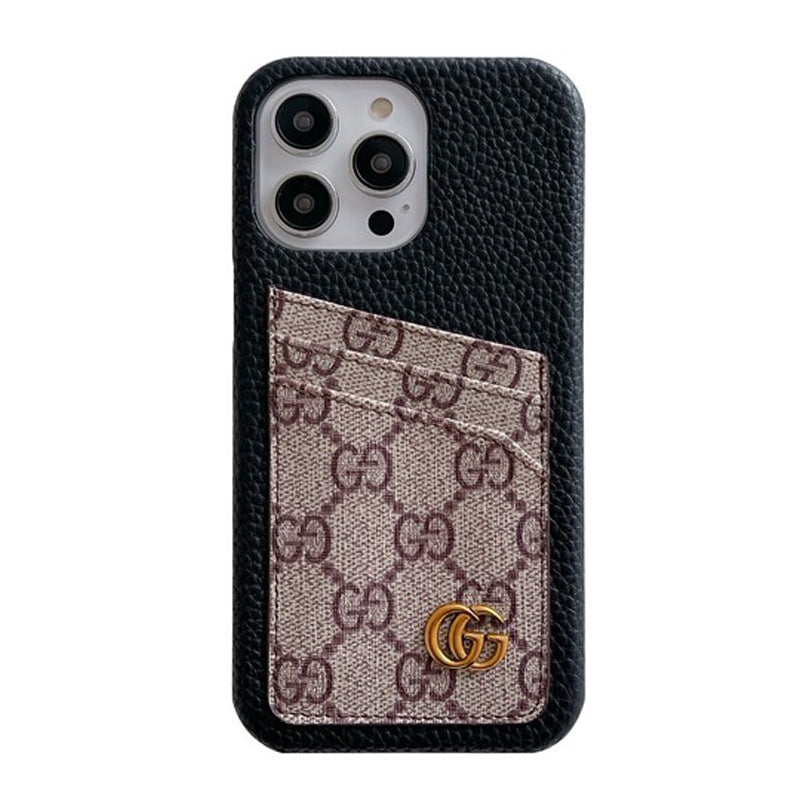 Funda clásica para iPhone con tarjetero premium