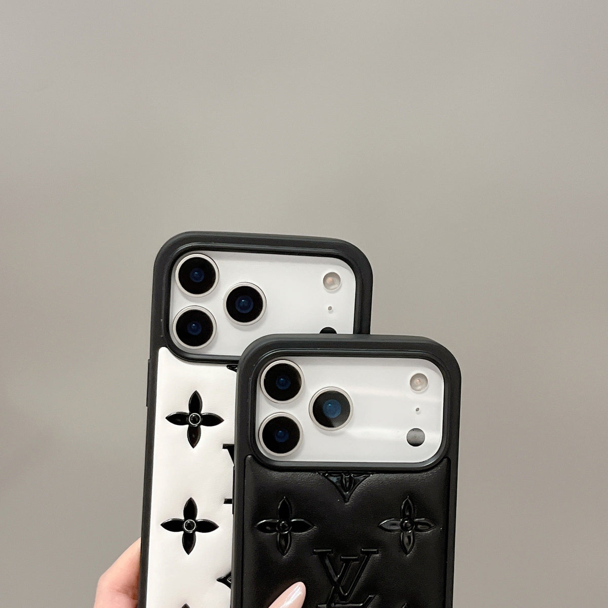 Lyxigt 3D-präglat Designer iPhone-fodral