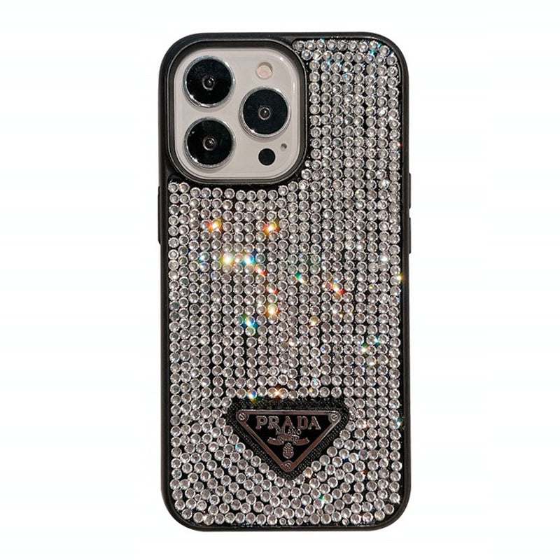 Lyxigt Diamond Crossbody Chain iPhone-fodral