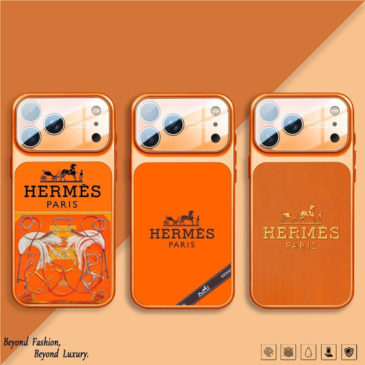 Serie H Luxury Orange Funda y vinilo para iPhone