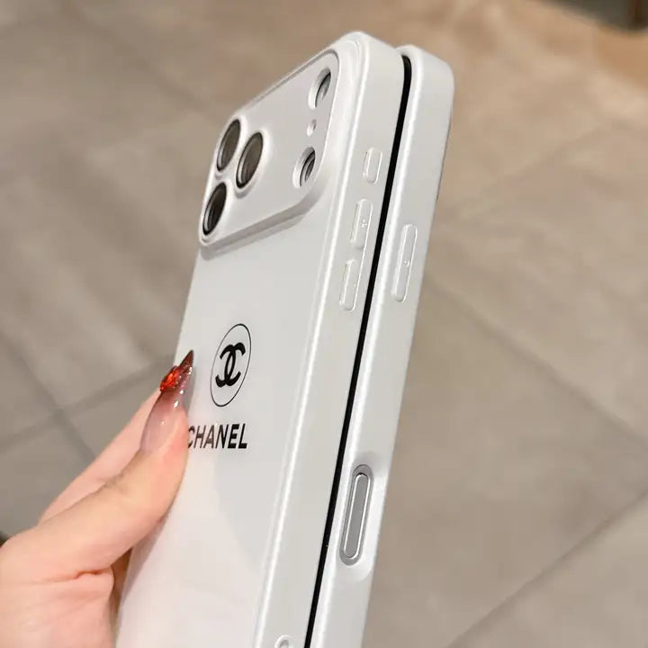 Klassiskt Minimalist Luxe iPhone-fodral – White Gloss Edition