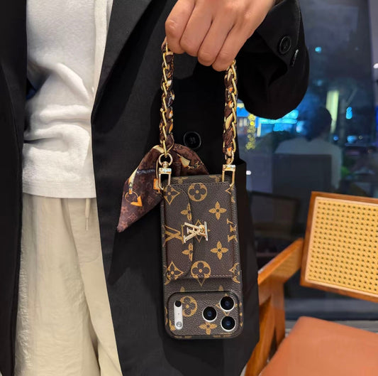 Nueva funda clásica de lujo para teléfono con tarjetero 04