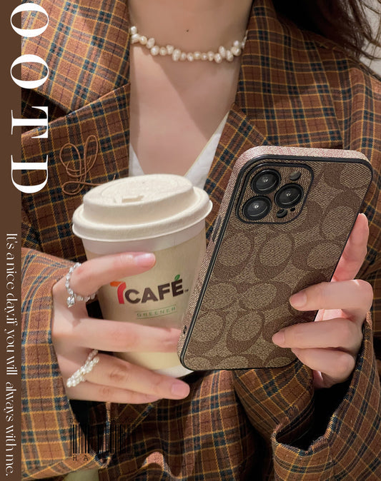 Funda clásica para iPhone Café -QB240402