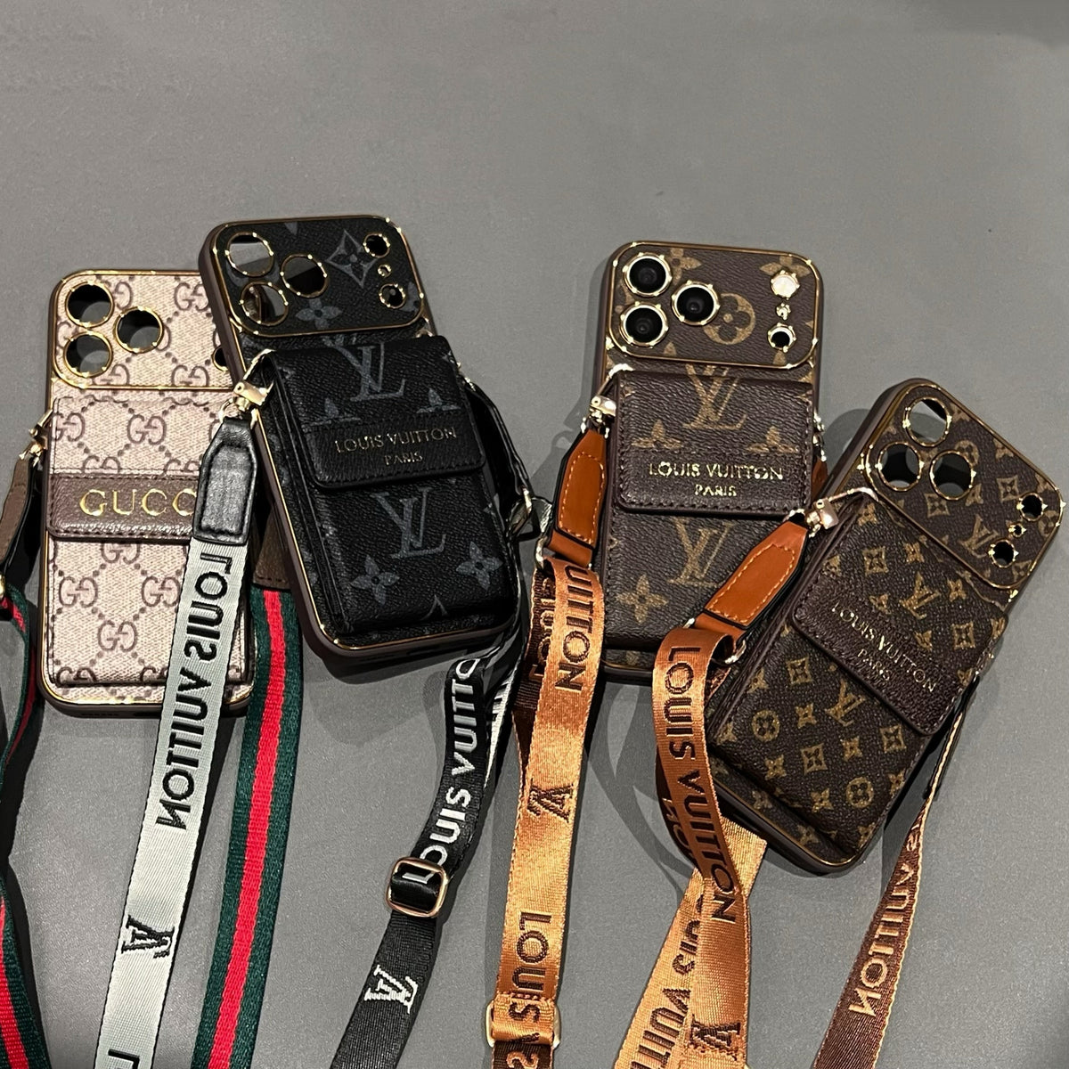 Nueva funda clásica de lujo para teléfono con tarjetero 02