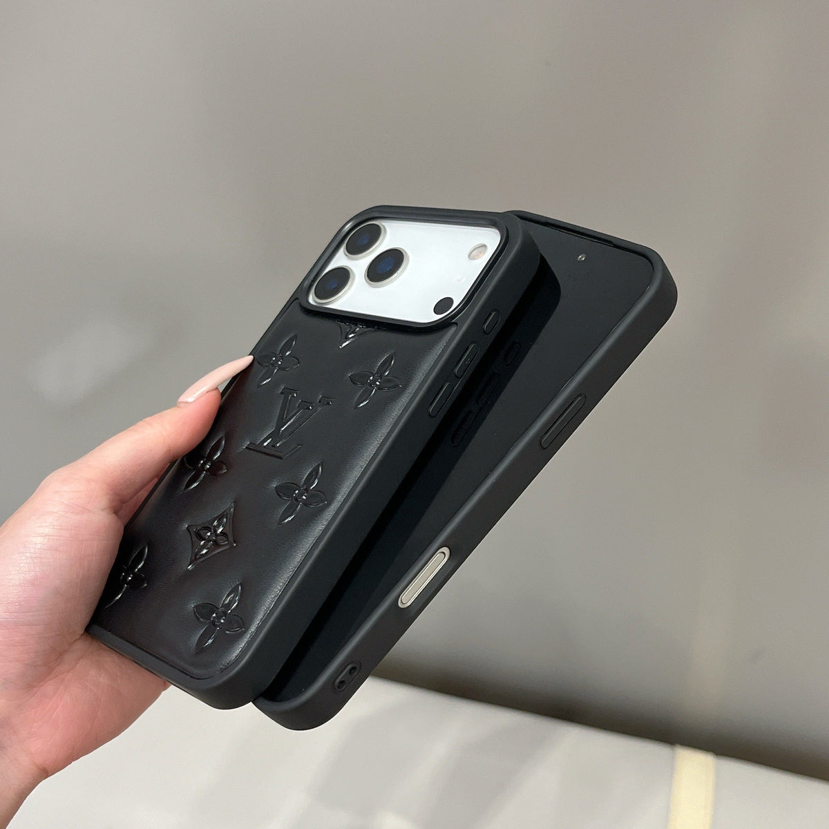 Lyxigt 3D-präglat Designer iPhone-fodral