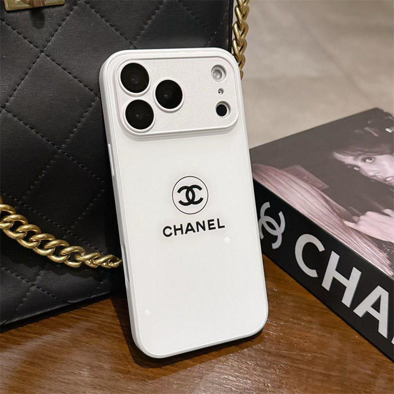 Klassiskt Minimalist Luxe iPhone-fodral – White Gloss Edition