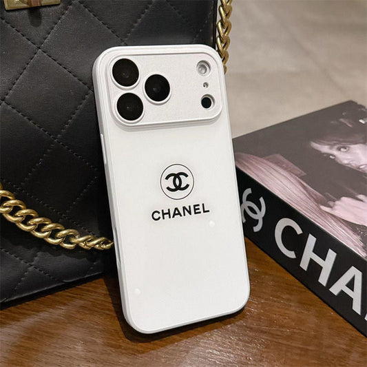 Klassiskt Minimalist Luxe iPhone-fodral – White Gloss Edition