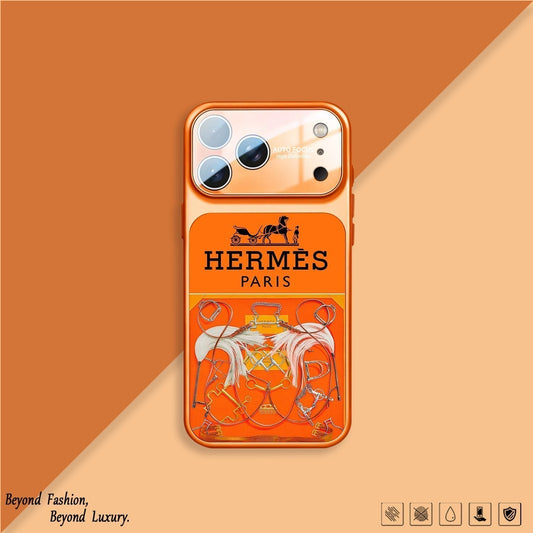 Serie H Luxury Orange Funda y vinilo para iPhone