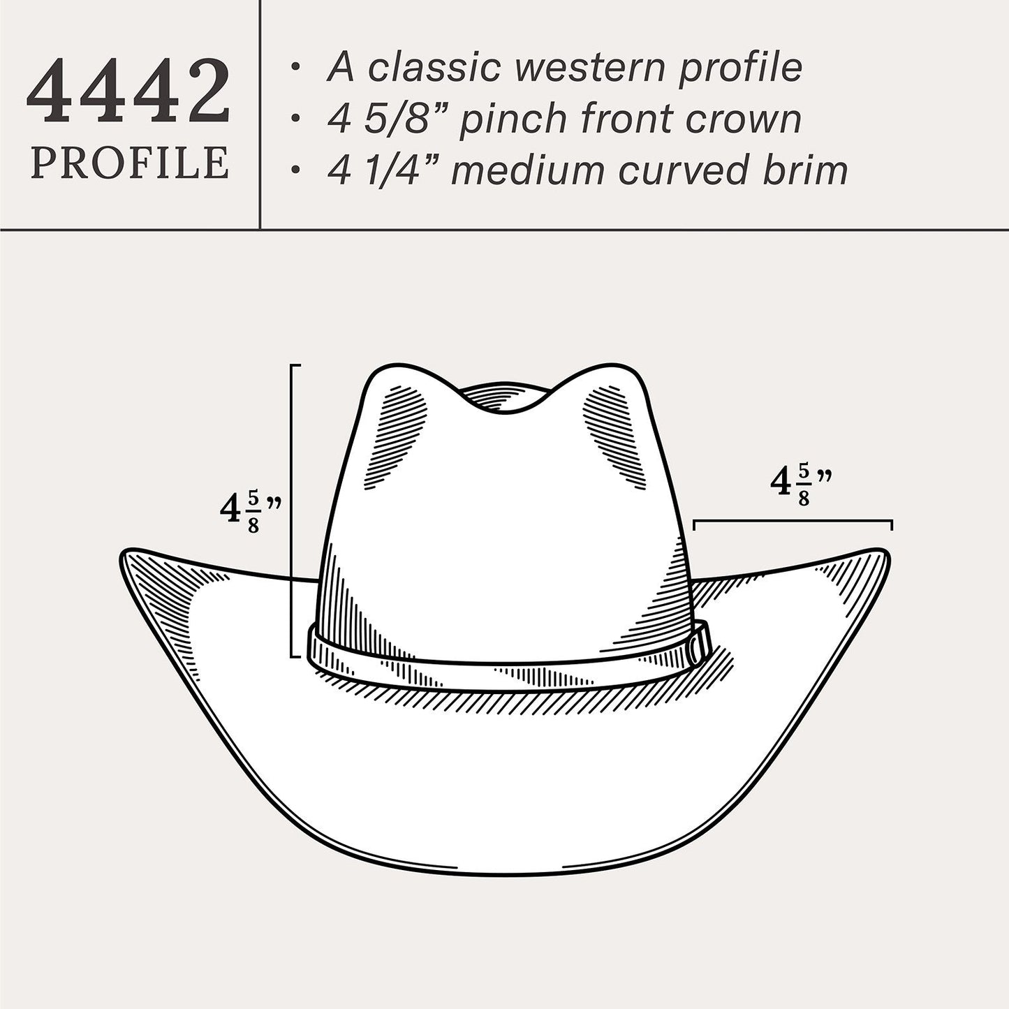 Acoustic 6X Pinch Front Cowboy Hat
