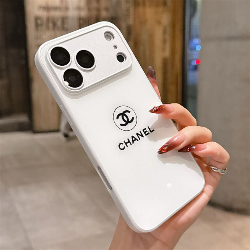 Klassiskt Minimalist Luxe iPhone-fodral – White Gloss Edition