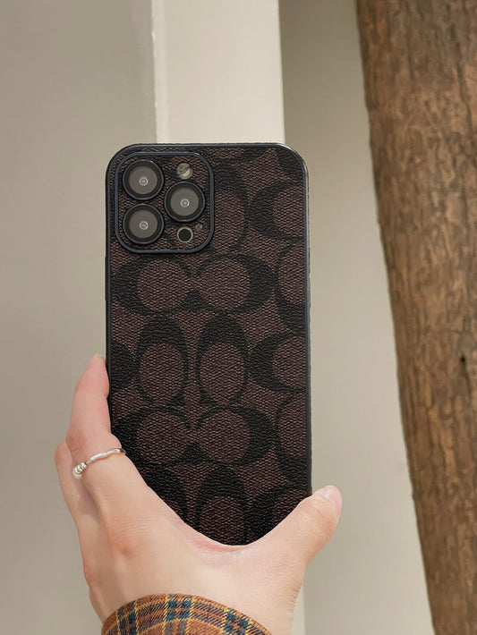 Funda clásica para iPhone Marrón -QB240402