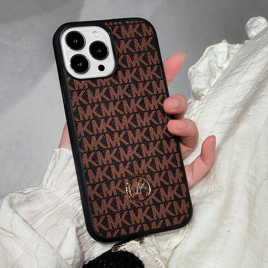 Funda de lujo para iPhone Marrón-MKK240603