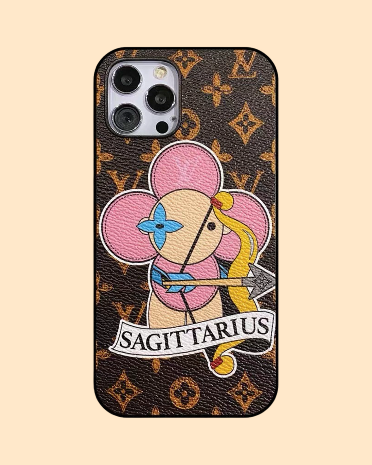 Sagittarius Love Painted iPhone Fodral Specialtillverkat