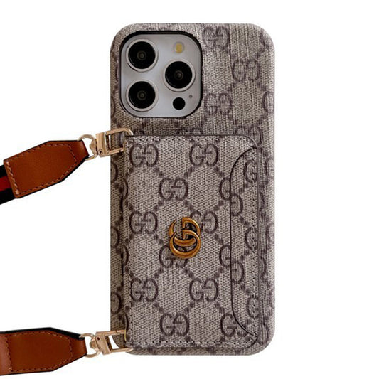 Premium kortväska Crossbody klassiskt iPhonefodral