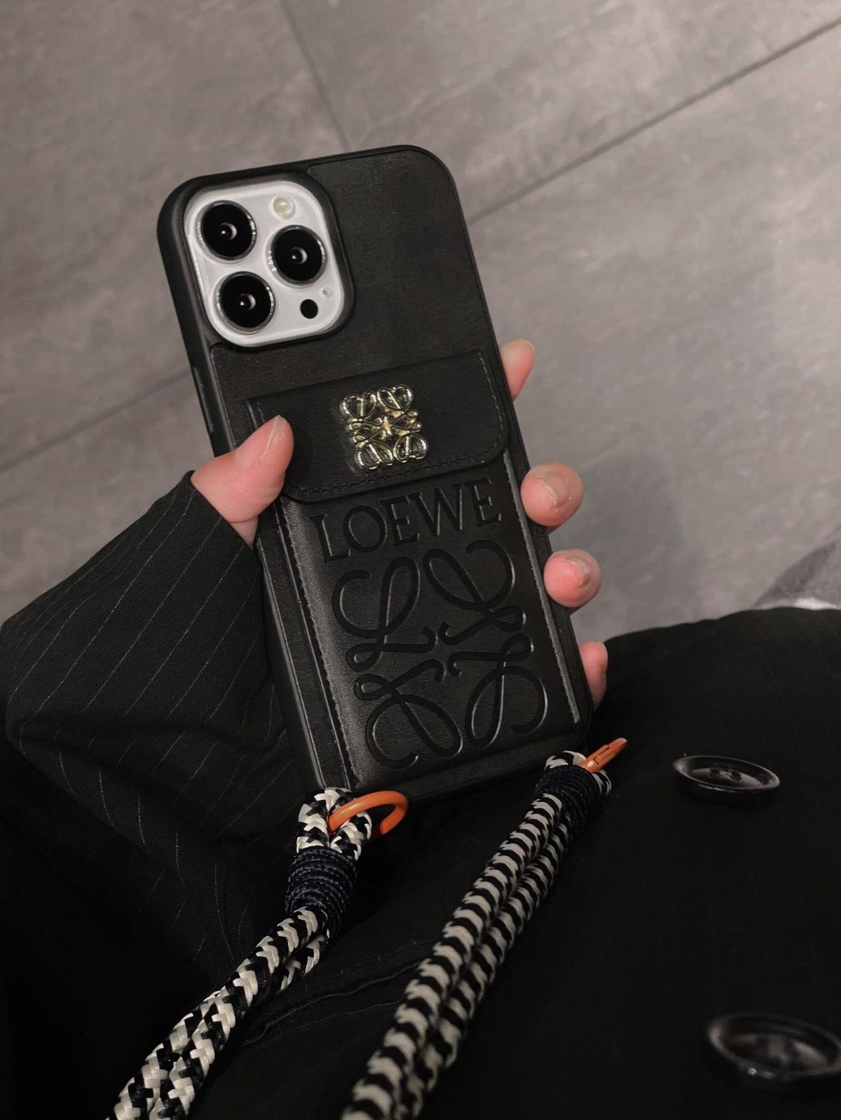 Loe korthållare iPhone läderfodral