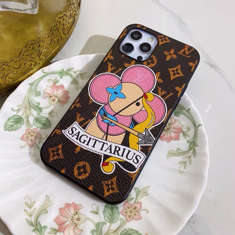 Sagittarius Love Painted iPhone Fodral Specialtillverkat
