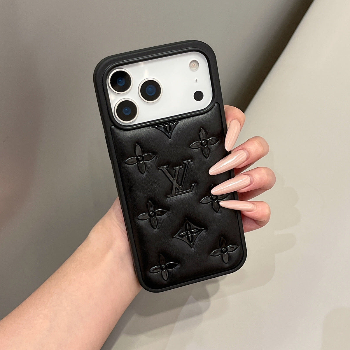 Lyxigt 3D-präglat Designer iPhone-fodral