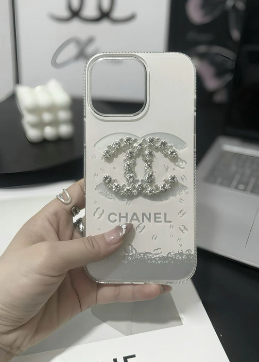 Elegant lyxig kristall iPhone-fodral med armbandsrem
