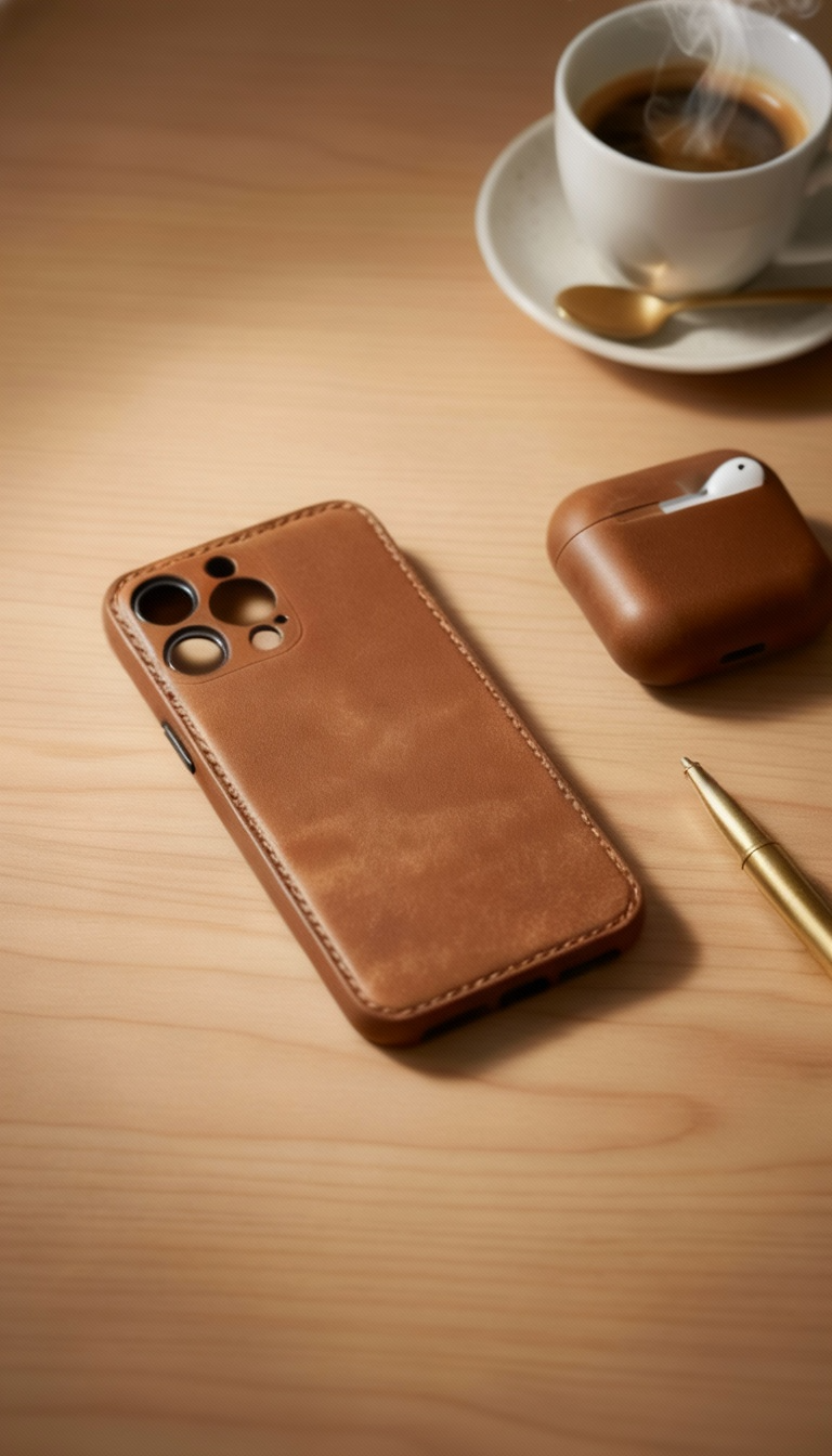 Funda unibody de cuero de plena flor para iPhone: el arte de la artesanía en cuero puro
