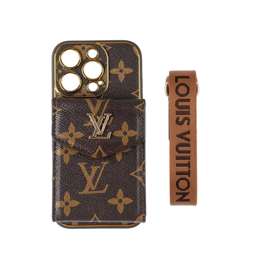 Klassiskt lyxigt korthållare iPhonefodral