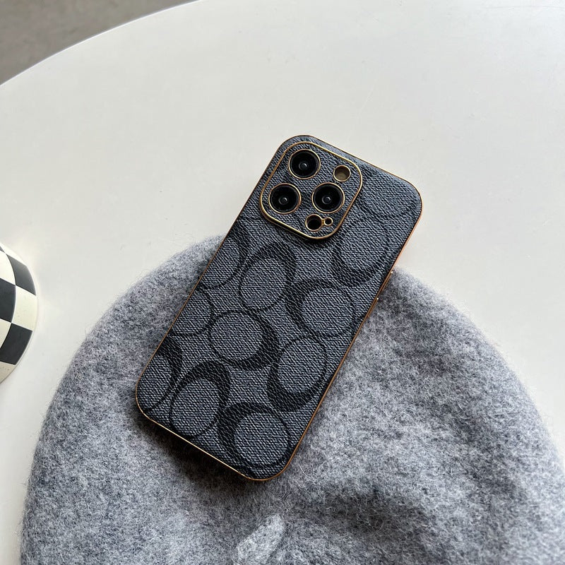Klassiskt iPhonefodral Läder Svart -QBK240513