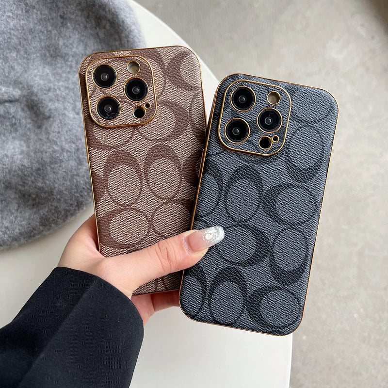 Klassiskt iPhonefodral Läder Svart -QBK240513