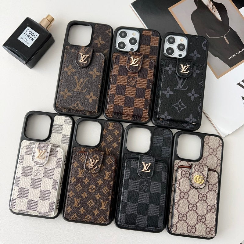 Premium Card Bag Crossbody Chain iPhone Fodral
