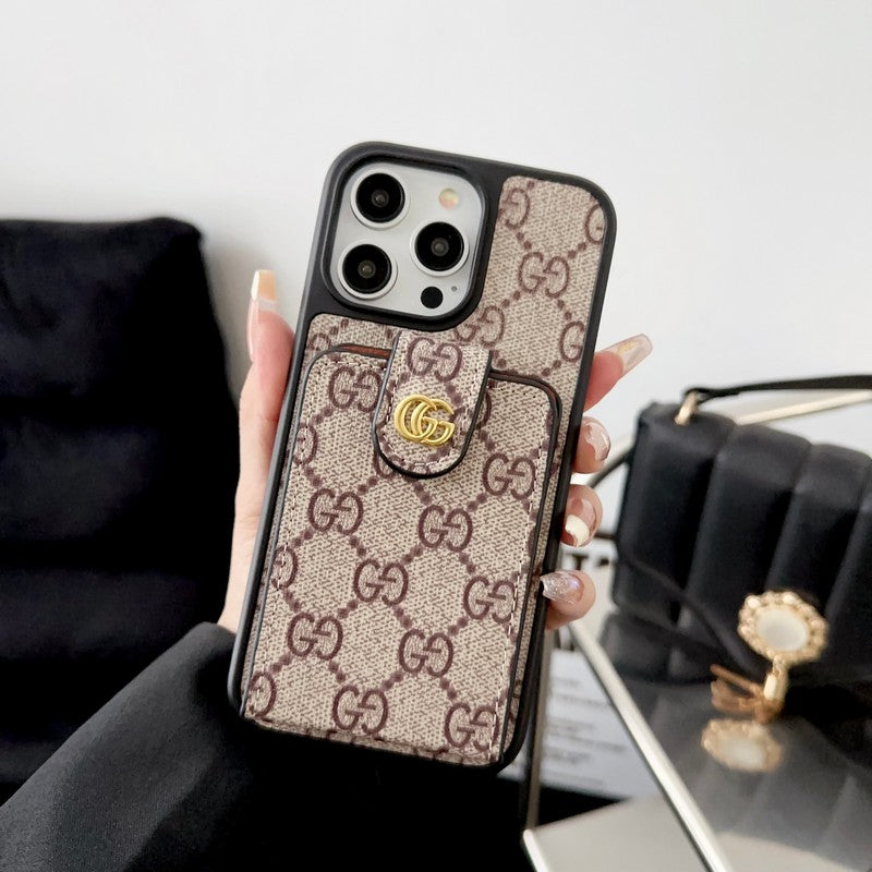 Premium Card Bag Crossbody Chain iPhone Fodral