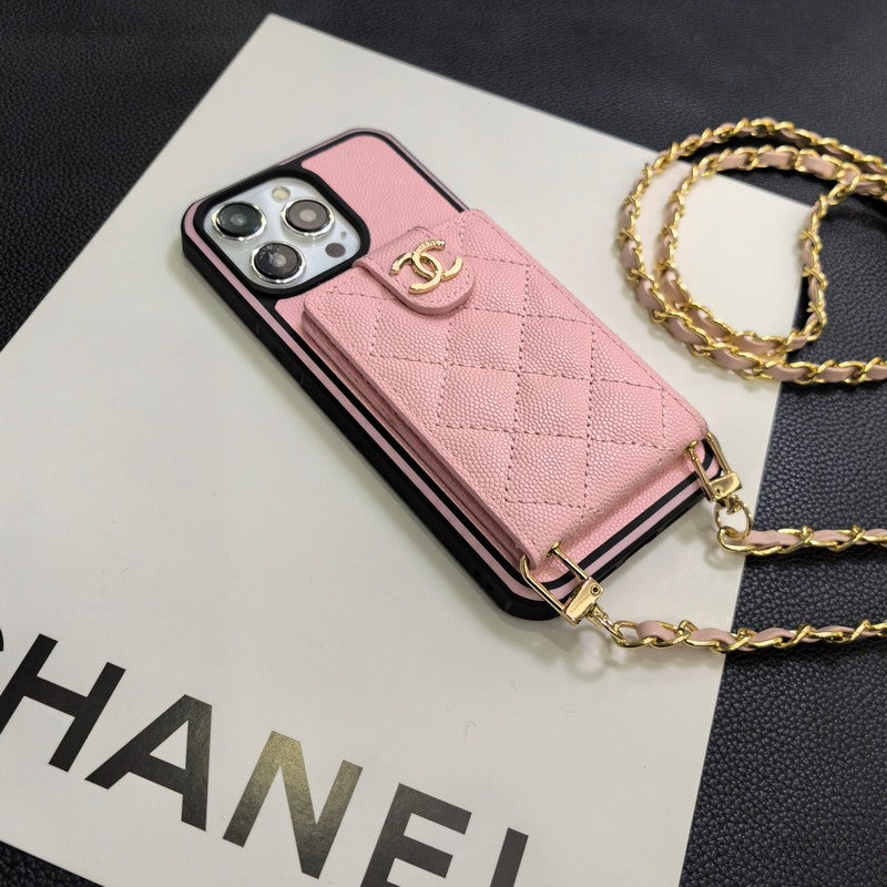Elegant Crossbody-läderfodral för iPhone