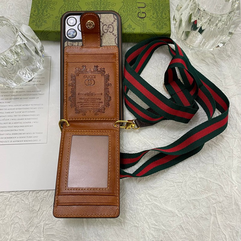 Lyxig Card Bag Chain iPhone Fodral