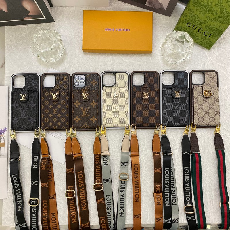 Lyxig Card Bag Chain iPhone Fodral