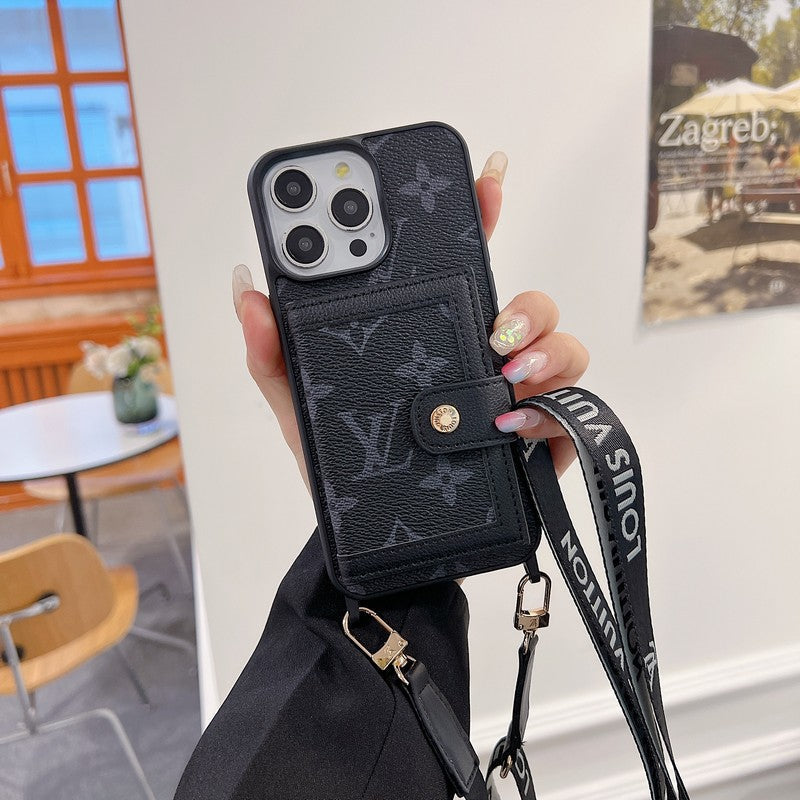 Lyxig kortväska Crossboday iPhonefodral