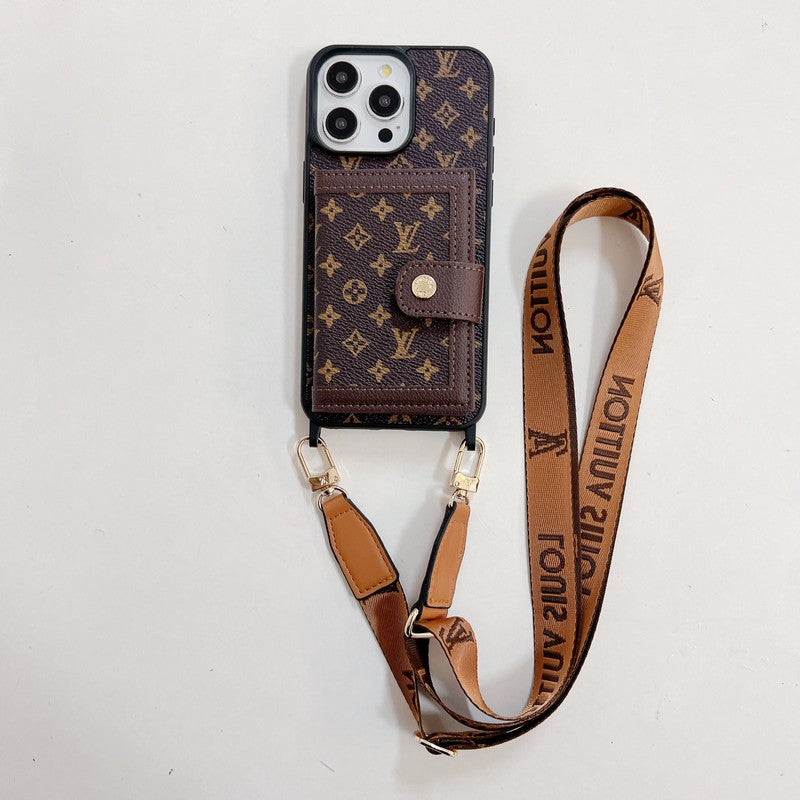 Lyxig kortväska Crossboday iPhonefodral