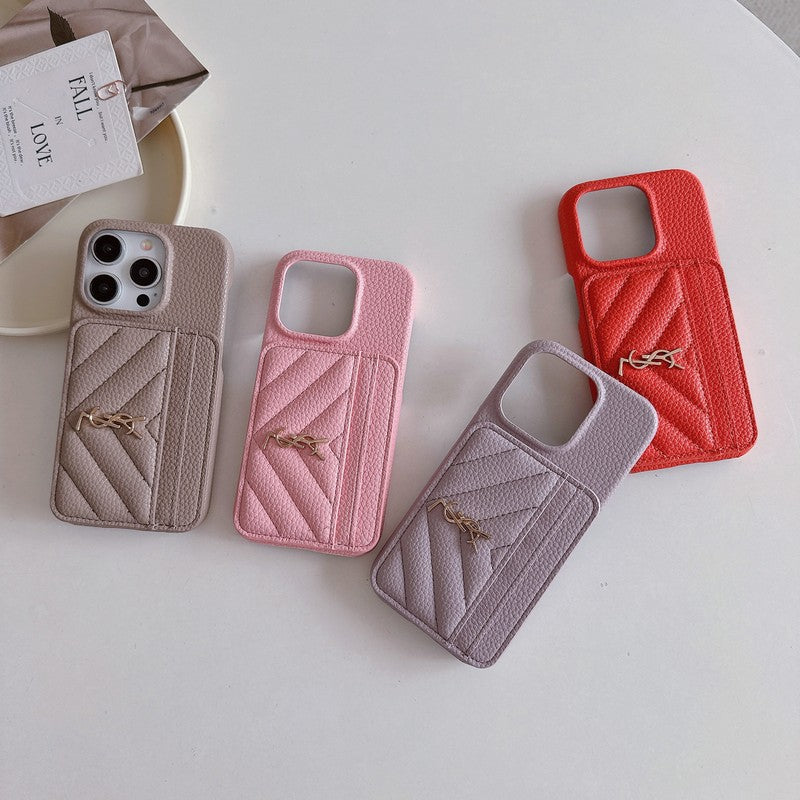 Saint Card Bag Color Läder iPhonefodral