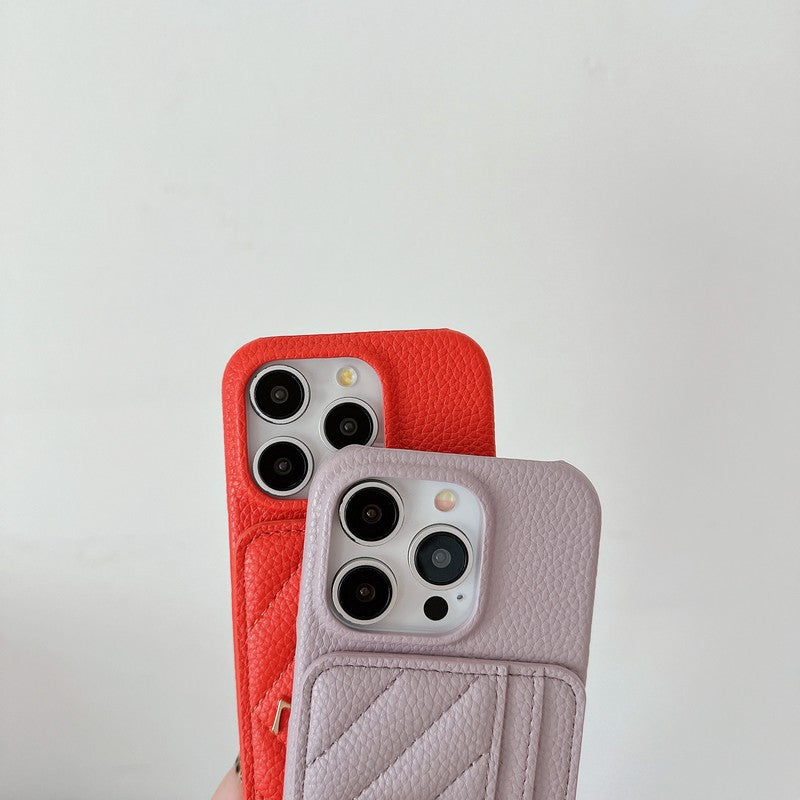 Saint Card Bag Color Läder iPhonefodral