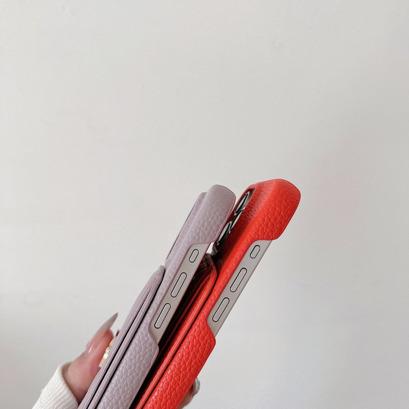 Saint Card Bag Color Läder iPhonefodral