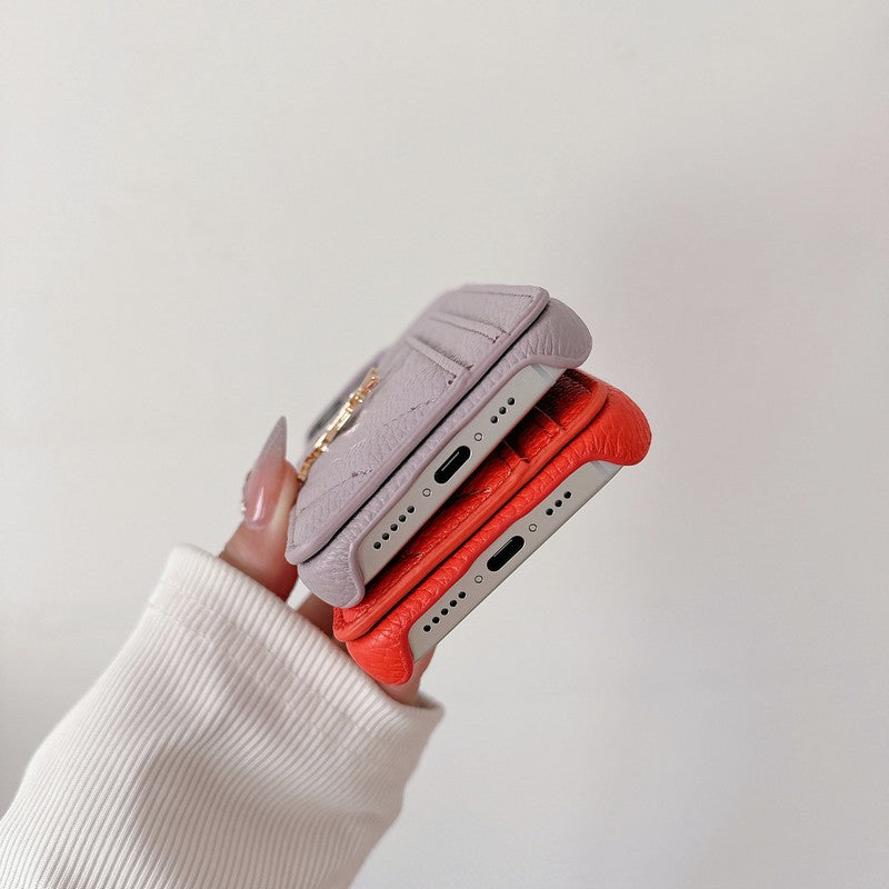 Saint Card Bag Color Läder iPhonefodral
