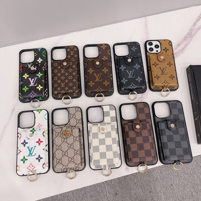 Lyxig kortväska Klassiskt färg iPhonefodral