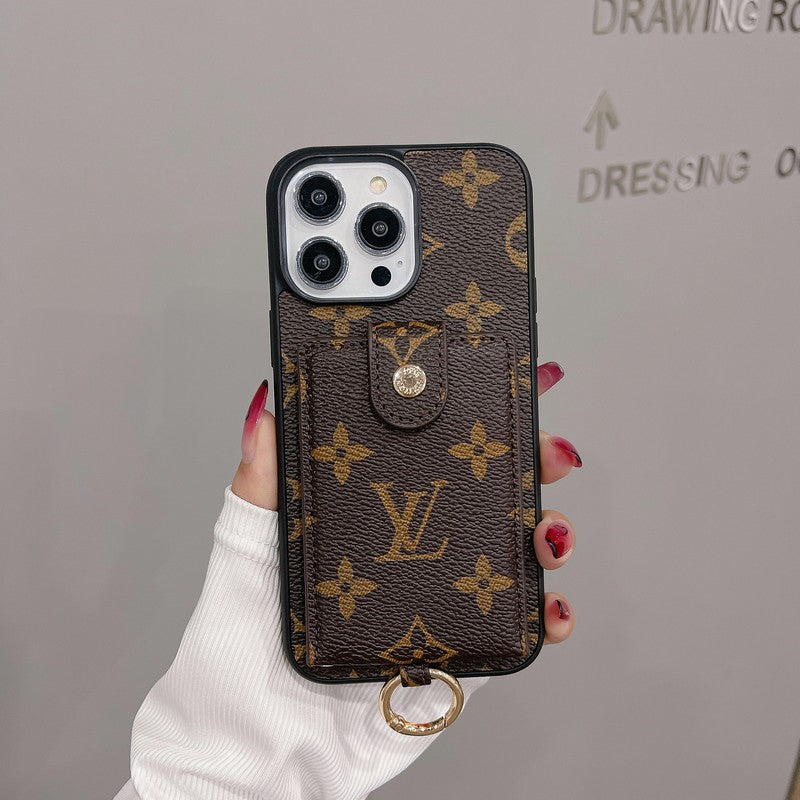 Lyxig kortväska Klassiskt färg iPhonefodral