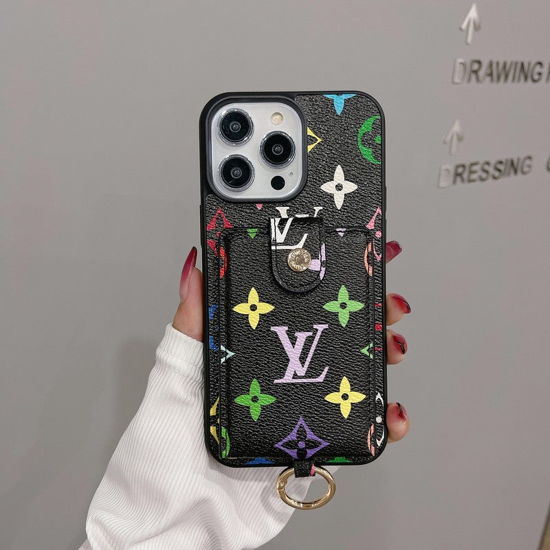 Lyxig kortväska Klassiskt färg iPhonefodral