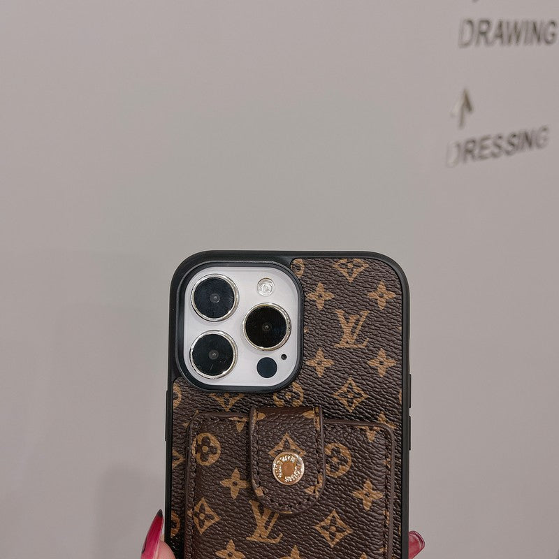 Lyxig kortväska Klassiskt färg iPhonefodral